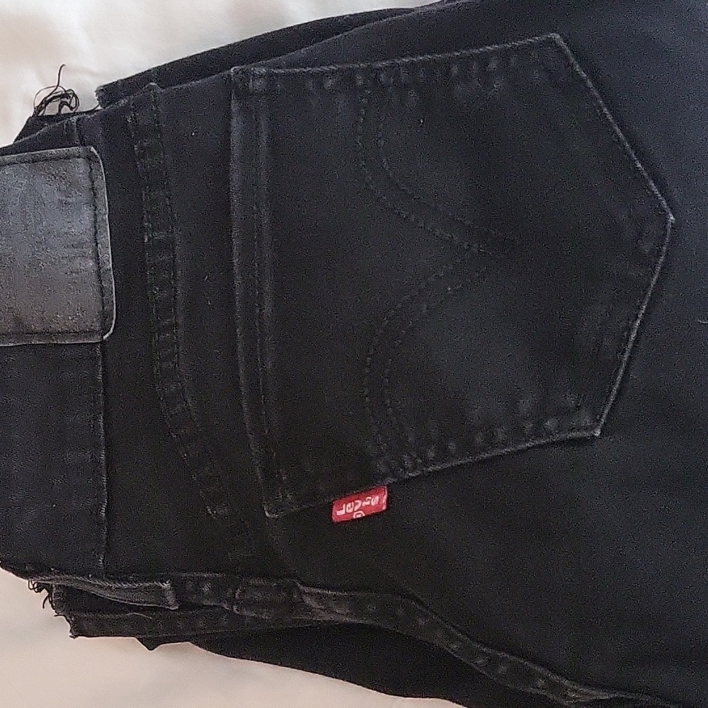 Levis black holy jeans